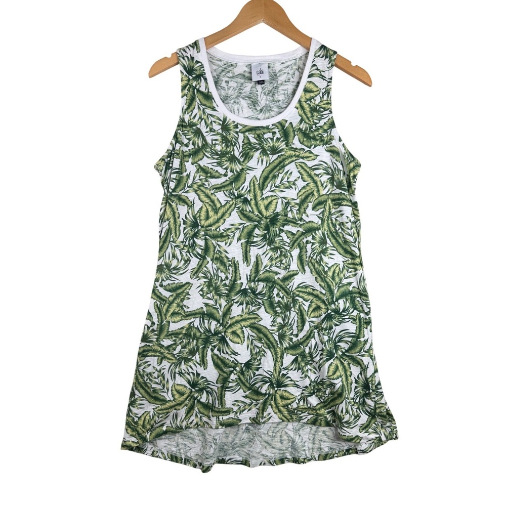 Cabi Paradise Sleeveless Coverup size Small‎ Green/White